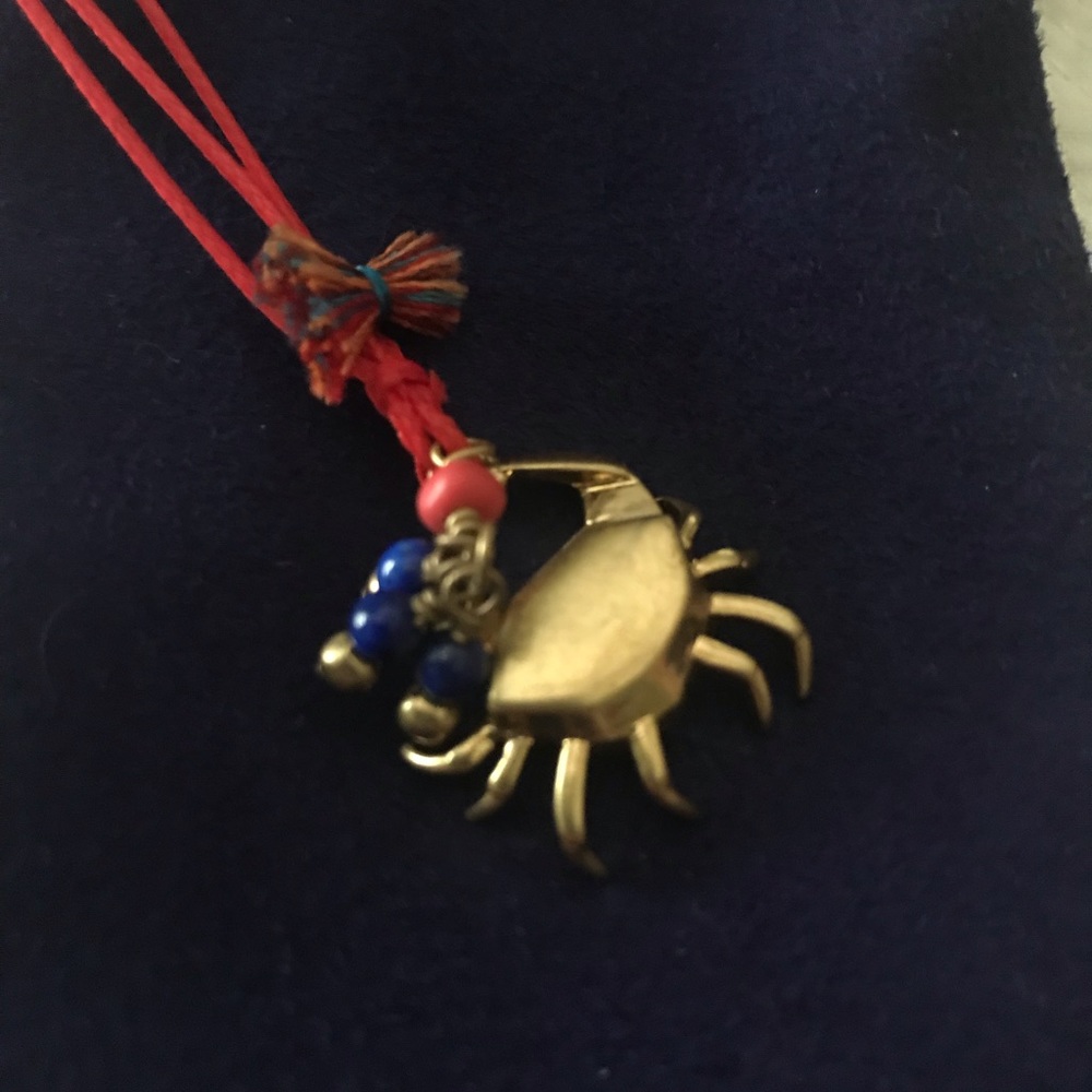 Tory Burch crab pendant necklace